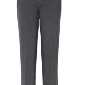 NWT Chaps Boys' Big Flat Front Dress Pants, charcoal gray, size 5